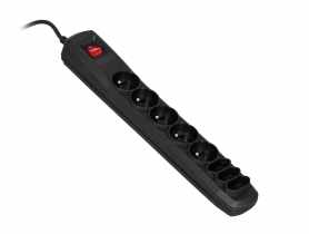 Listwa przeciwprzepięciowa acp-8ex 1,5m czarna ACTION