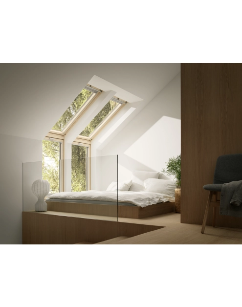 Zdjęcie: Okno kolankowe VFE 3070 drewniane otwierane uchylnie, 78x137 cm VELUX