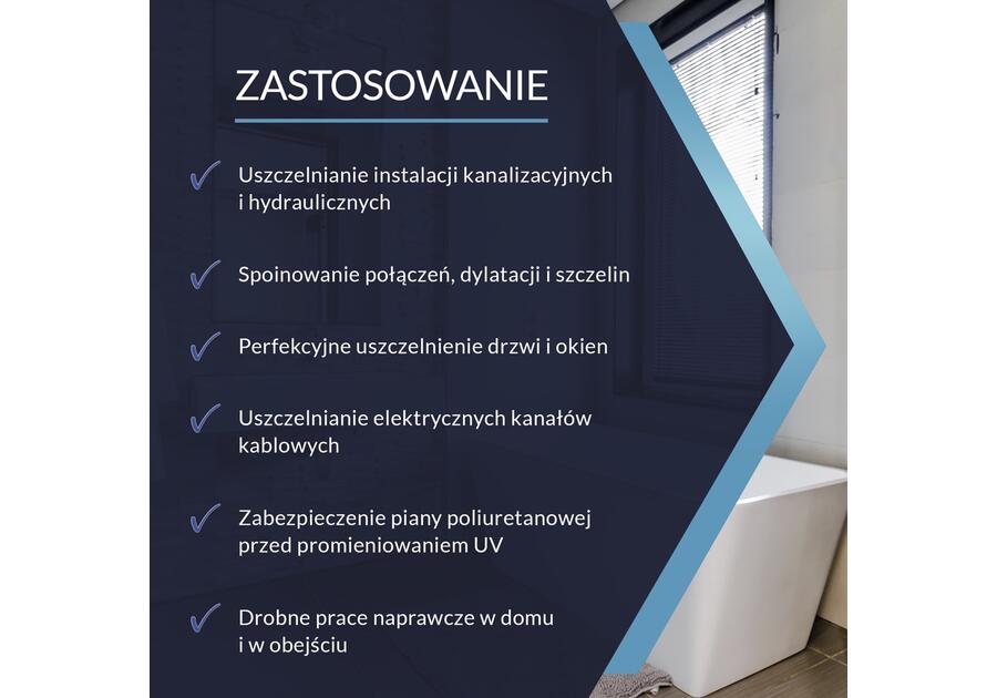 Zdjęcie: Silikon ogólnego stosowania szary 280 ml SUPER PLUS