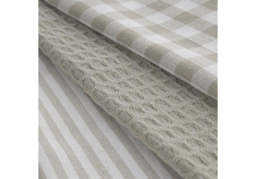 Zdjęcie: Komplet ręczników kuchennych Lucy biało - beżowy 50x70 cm EUROFIRANY