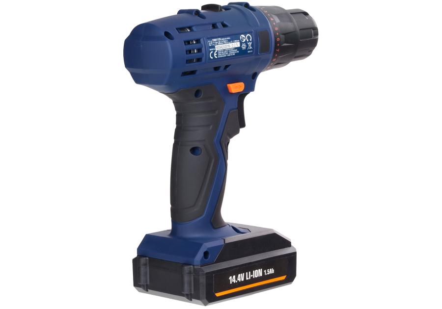 Zdjęcie: Wiertarko-wkrętarka akumulatorowa Li-Ion 14,4V 1,5Ah, FERM,
