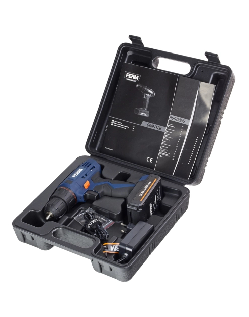 Zdjęcie: Wiertarko-wkrętarka akumulatorowa Li-Ion 14,4V 1,5Ah, FERM,