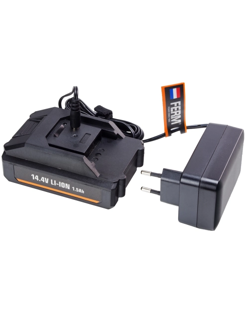 Zdjęcie: Wiertarko-wkrętarka akumulatorowa Li-Ion 14,4V 1,5Ah, FERM,