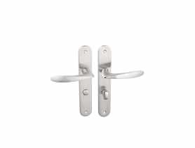 Klamka Goa na szyldzie długim WC, satyna - KCG 313A KUCHINOX