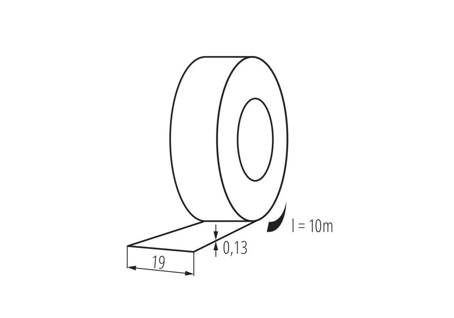 Zdjęcie: Taśma elektrizolacyjna IT-1/10-B KANLUX
