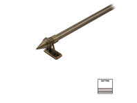 Zdjęcie: Karnisz mini Zeus fi 10 mm - 100 cm stożek satyna KARWEL