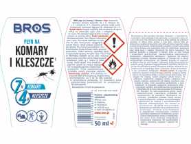 Płyn na komary i kleszcze 50 ml BROS