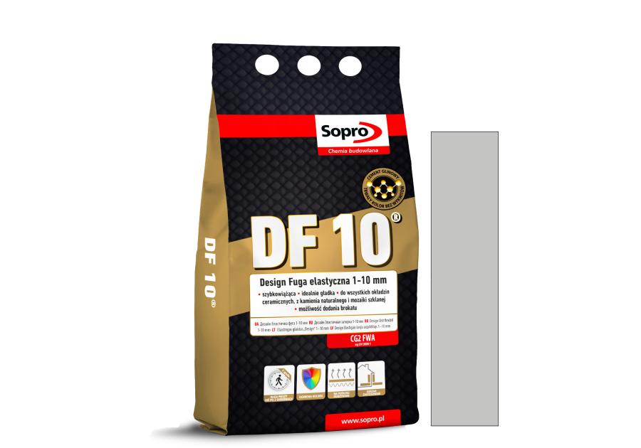 Zdjęcie: Fuga elastyczna Design DF10 1-10 mm naturalny szary 72 1082A SOPRO