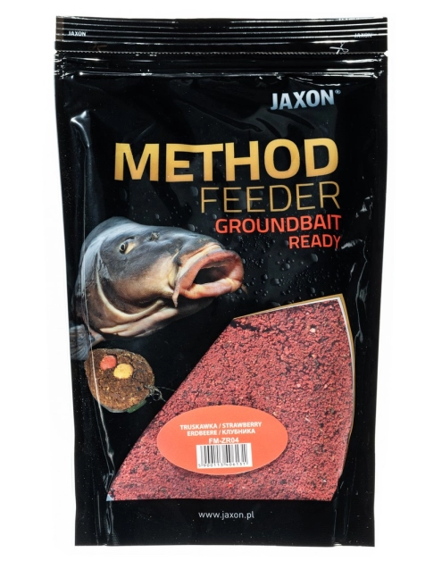 Zdjęcie: Zanęta method feeder ready 750 g truskawka JAXON