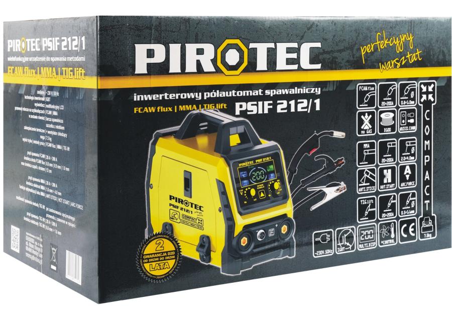 Zdjęcie: Półautomat spawalniczy PSIF 212/1 - FCAW/ MMA/TIG lift PIROTEC