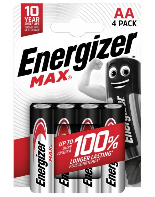 Zdjęcie: Baterie alkaliczne MAX AA LR6 4 sztuki ENERGIZER