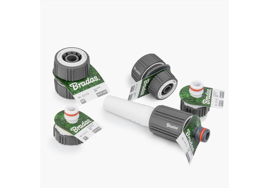 Zdjęcie: Szybkozłącze 1/2" z regulacją kąta Stop White Line Soft BRADAS