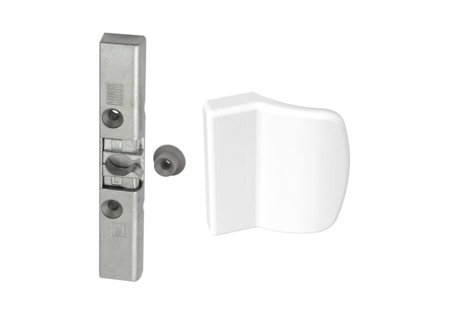 Zdjęcie: Zatrzask drzwi balkonowych Winkhaus BK z uchwytem białym METRO