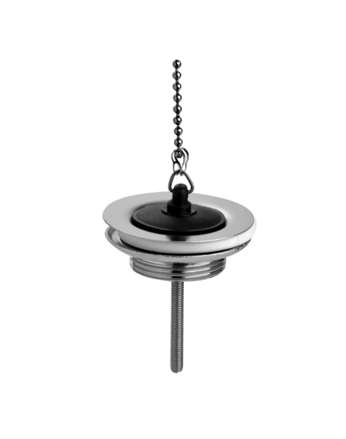 Zdjęcie: Spust umywalkowy 1.1/4x60mm z sitkiem ze stali nierdzewnej i korkiem gumowym chrom MCALPINE