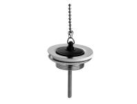 Zdjęcie: Spust umywalkowy 1.1/4x60mm z sitkiem ze stali nierdzewnej i korkiem gumowym chrom MCALPINE