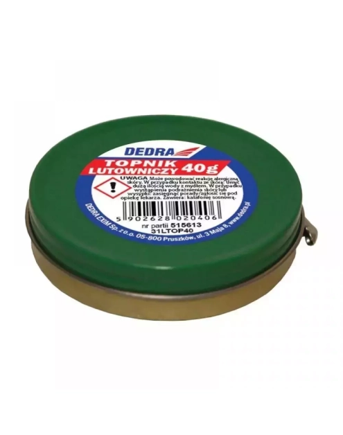 Zdjęcie: Topnik lutowniczy pasta 40 g DEDRA