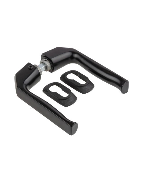 Zdjęcie: Klamka bramowa do kasety z szylem dolnym czarna GAP