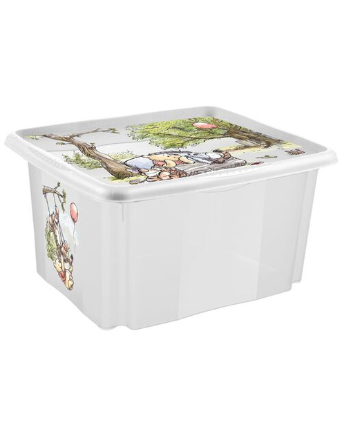 Zdjęcie: Pojemnik obrotowy z pokrywą Karolina winnie the pooh 24 L transparentny KEEEPER