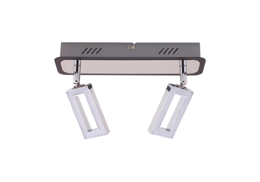 Zdjęcie: Oprawa ścienno-sufitowa SMD LED Kent Led 2L WW kolor chrom/wenge 2 x 6 W STRUHM