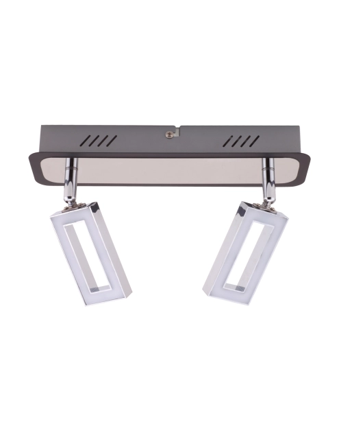 Zdjęcie: Oprawa ścienno-sufitowa SMD LED Kent Led 2L WW kolor chrom/wenge 2 x 6 W STRUHM