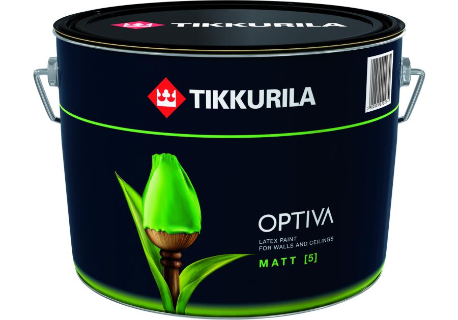 Zdjęcie: Farba lateksowa Optiva Matt 5 Eco Ba 9 L TIKKURILA