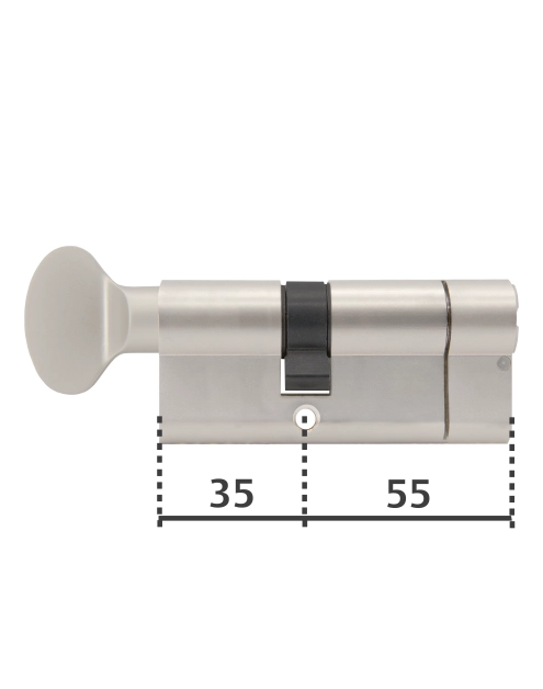 Zdjęcie: Wkładka z gałką Y2100 55/35G satyna YALE