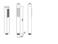 Zdjęcie: Słuchawka natryskowa Svart czarna INVENA