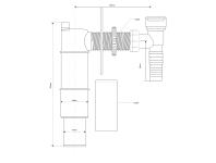 Zdjęcie: Przyłącze do pralki lub zmywarki podtynkowy z odejściem 50 mm maskownica chrom MCALPINE