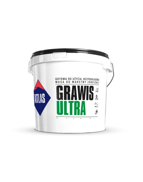 Zdjęcie: Masa klejąca do wykonywania warstwy zbrojonej 25 kg Grawis Ultra ATLAS