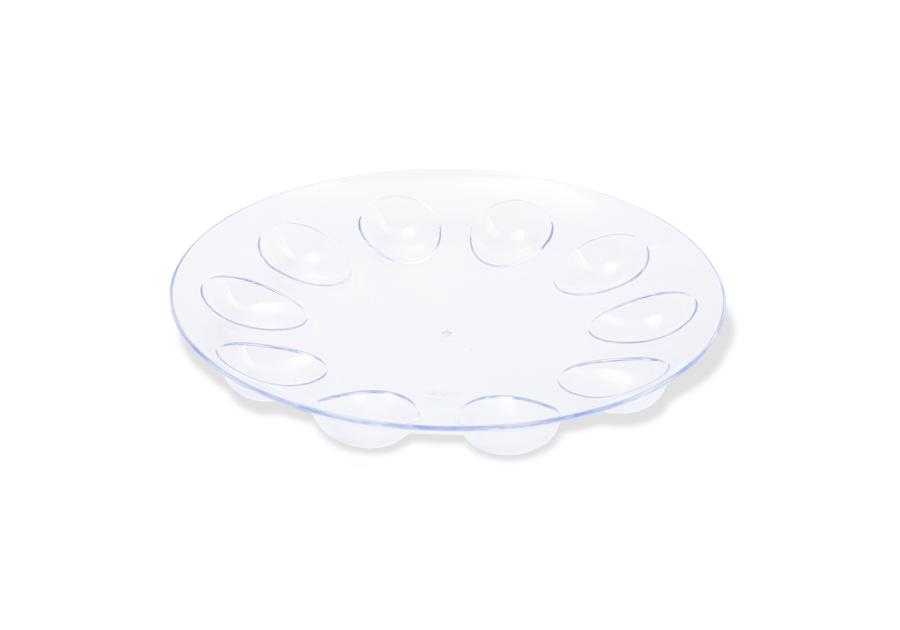 Zdjęcie: Talerzyk do jaj 23 cm bąble transparentny ALTOMDESIGN