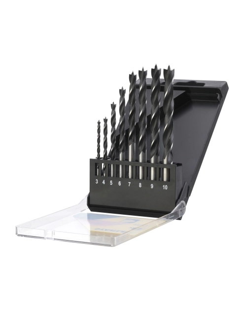 Zdjęcie: Wiertła do drewna z końcówką pilotującą - komplet 8 sztuk STANLEY