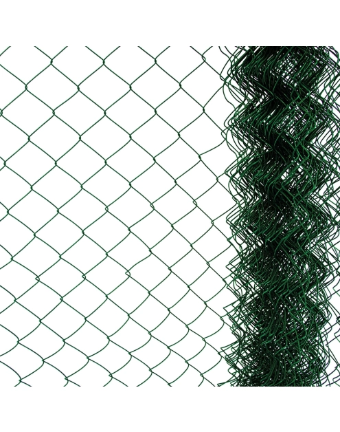 Zdjęcie: Siatka ogrodzeniowa pleciona 150 cm - 10 m zielona 4IQ