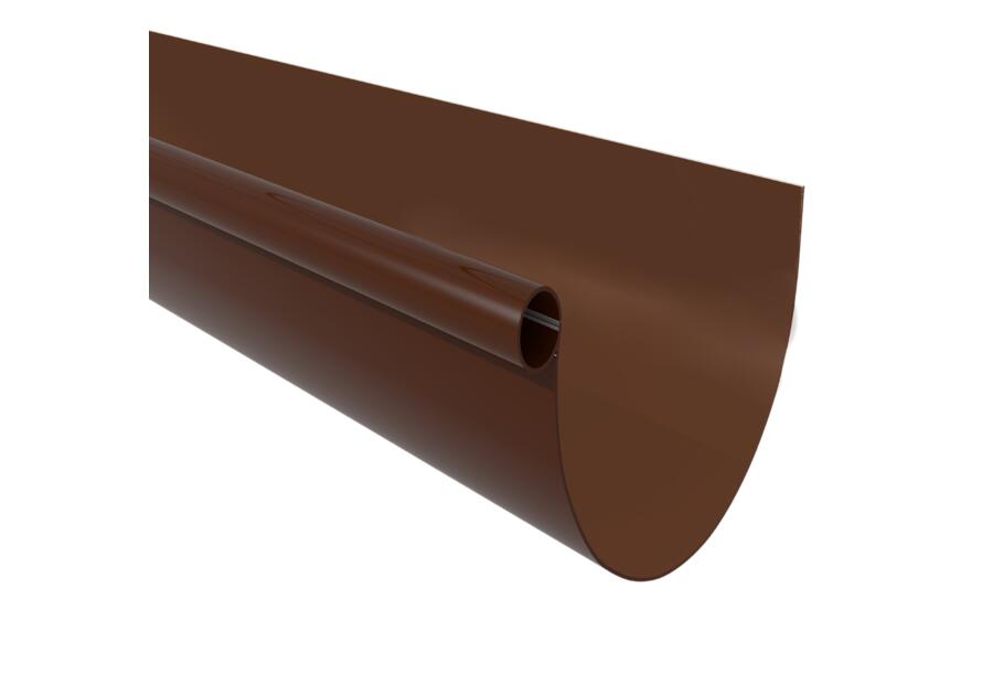 Zdjęcie: Rynna G125 ryflowana brąz 400 cm SCALA