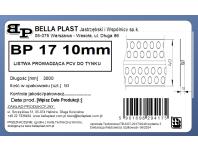 Zdjęcie: Listwa prowadząca PVC BP17 L300 10 mm biała BELLA PLAST