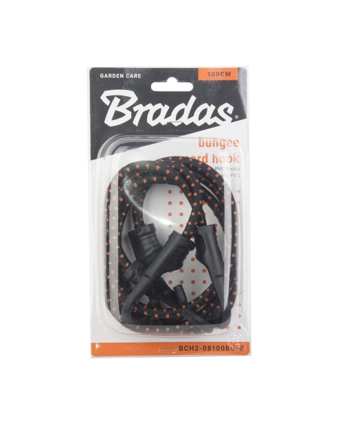Zdjęcie: Guma elastyczna z hakiem metalowym pokrytym PVC Bungee Cord Hook 100 cm, 2 sztuki BRADAS