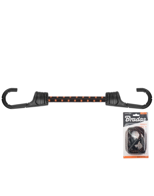 Zdjęcie: Guma elastyczna z hakiem metalowym pokrytym PVC Bungee Cord Hook 100 cm, 2 sztuki BRADAS