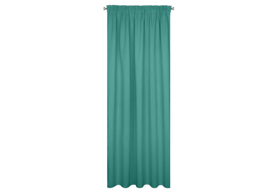 Zdjęcie: Zasłona gotowa Logan na taśmie 135x270 cm turkusowy EUROFIRANY
