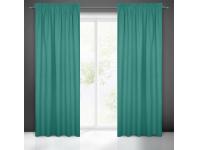 Zdjęcie: Zasłona gotowa Logan na taśmie 135x270 cm turkusowy EUROFIRANY