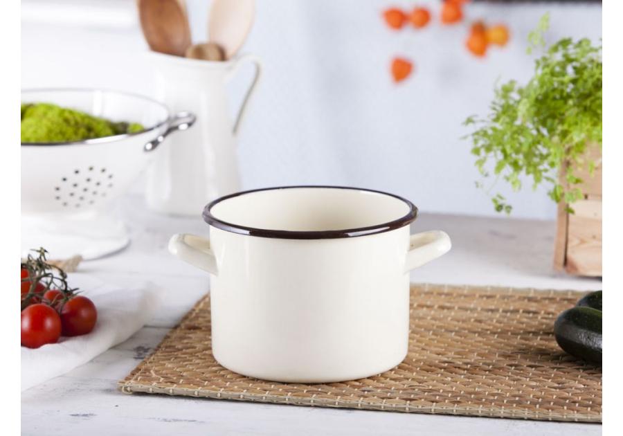 Zdjęcie: Garnek prosty 2,4 L - 16 cm kremowy SILESIA