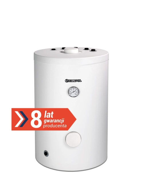 Zdjęcie: Wymiennik c.w.u. stojący z wężownicą, króćce w górę SWK-140 KOSPEL