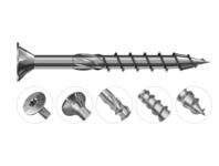 Zdjęcie: Wkręty konstrukcyjne z niepełnym gwintem i łbem stożkowym 4,0x30 mm, 200 sztuk RAWLPLUG
