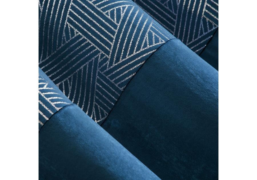 Zdjęcie: Zasłona Gala 140x250 cm granatowa na przelotkach EUROFIRANY