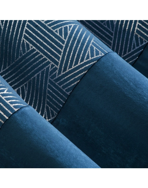 Zdjęcie: Zasłona Gala 140x250 cm granatowa na przelotkach EUROFIRANY