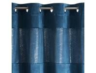 Zdjęcie: Zasłona Gala 140x250 cm granatowa na przelotkach EUROFIRANY