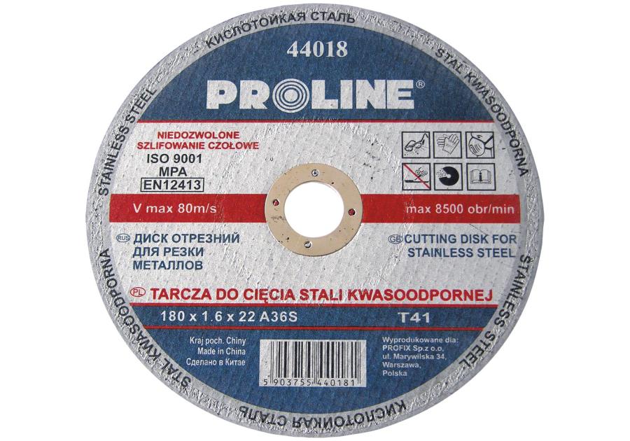 Zdjęcie: Tarcza do cięcia stali kwasowej T41, 350x3.5x32A24Q PROLINE