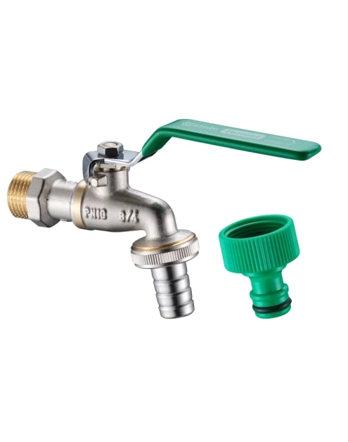 Zdjęcie: Zawór kulowy czerpalny Bis 1/2" ze złączem i szybkozłączem CALIDO