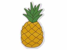 Komplet serwetek papierowych Tropicana 32x16 cm dekoracja ananas ALTOM DESIGN