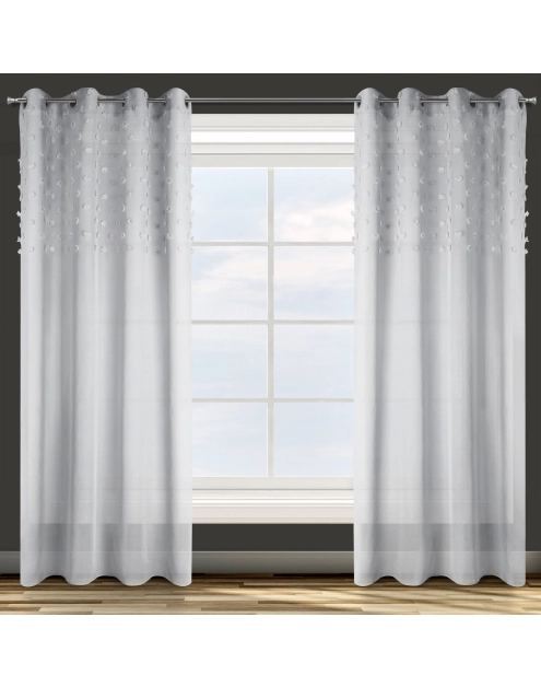 Zdjęcie: Zasłona gotowa D91 Stella 140x250 cm szary EUROFIRANY