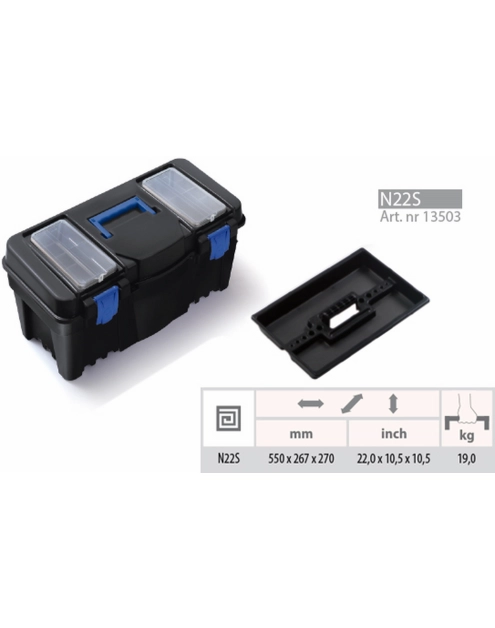 Zdjęcie: Skrzynka narzędziowa Caliber 22 PROSPERPLAST