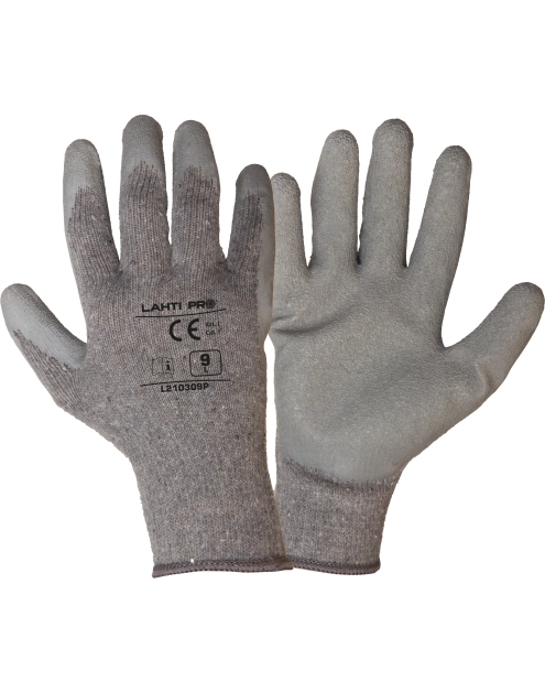 Zdjęcie: Rękawice lateks szare,  7, CE, LAHTI PRO